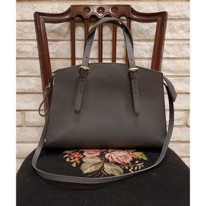 Renata Corsi Grey Leather Handbag/Crossbody